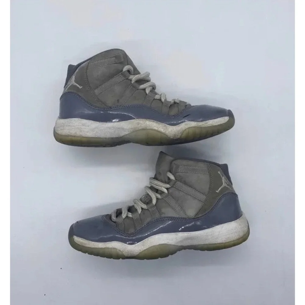 Jordan 11 Cool Grey Size 4Y GS Grade School Youth High Top Sneaker